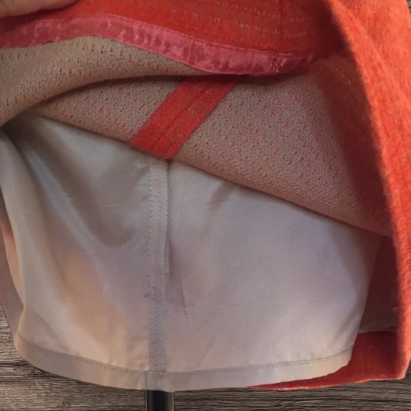 J.Crew Sz 2 Cozy Wool Tweed Mini in Firelight Orange |Holiday Ready - Picture 4 of 6